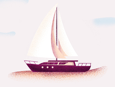 Day 13 - Boat art artist colors design illustration illustrator photoshop textures vector vector art