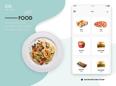Food Application @application @daily ui @design @figma @food @mobileapp @okfood