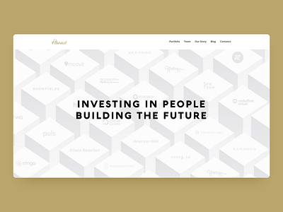 Hanaco Ventures - Website capital ventures design fund investor logo ui ui design web website website design