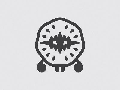 Disaster Monster-Earthquake 地震 flatdesign icon illustration vector