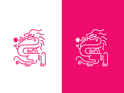 Dragon fruit logo icon logo vector