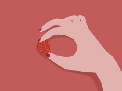 Hands and a Strawberry