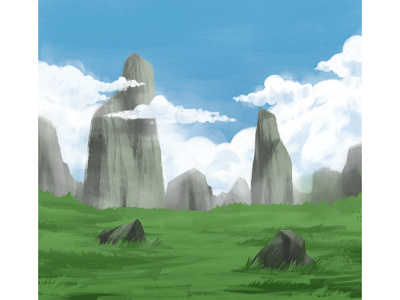 Landscape digital painting