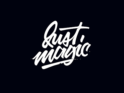 Just Magic calligraphy lettering typeface typography