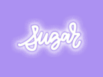 Sugar calligraphy lettering typeface typography