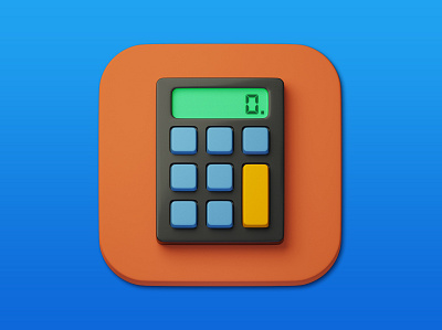 6. Calculator 3d 3d art adobe photoshop b3d blender3d design icon illustration minimal photoshop