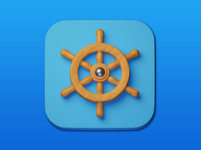 20. Ship wheel 3d 3d art adobe photoshop b3d blender3d design icon illustration minimal photoshop