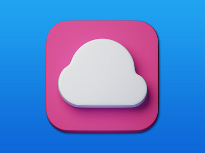 22. Cloud 3d 3d art adobe photoshop b3d blender3d design icon illustration minimal photoshop