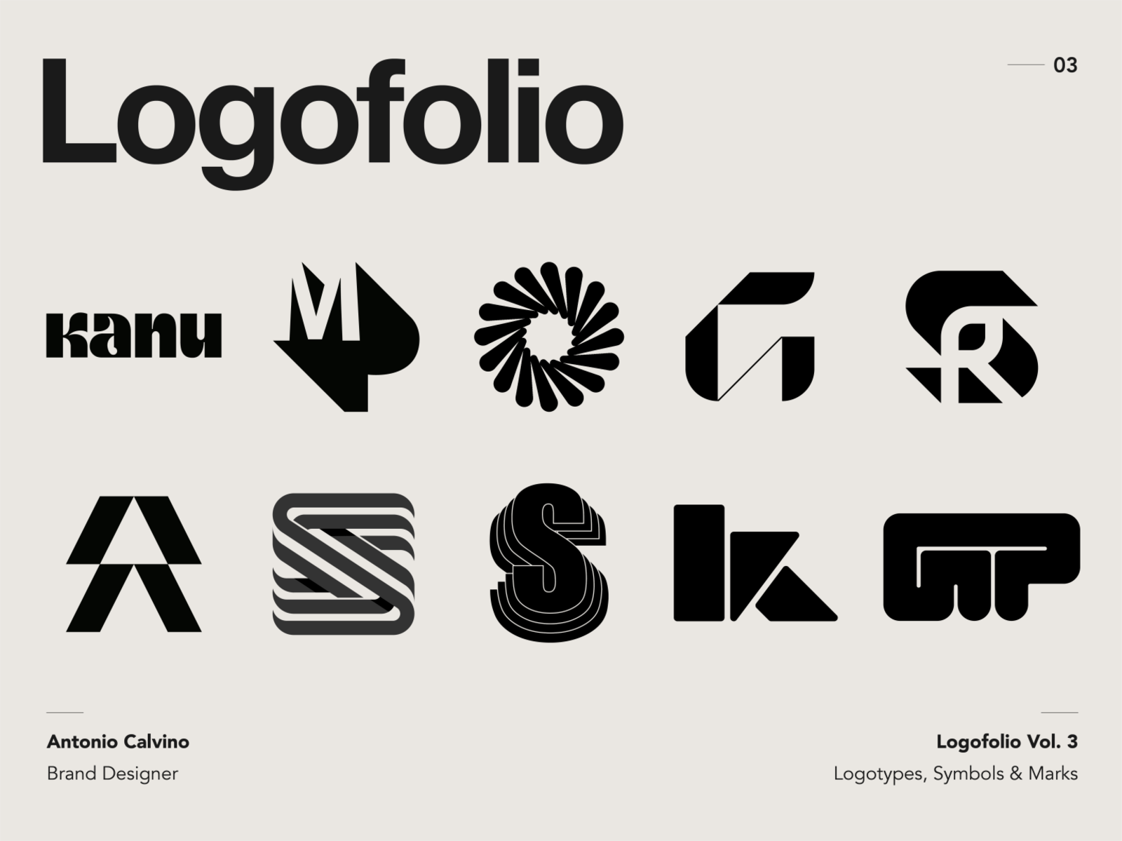 Logofolio Vol. 3 by Antonio Calvino on Dribbble