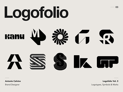 Logofolio Vol. 3 by Antonio Calvino on Dribbble
