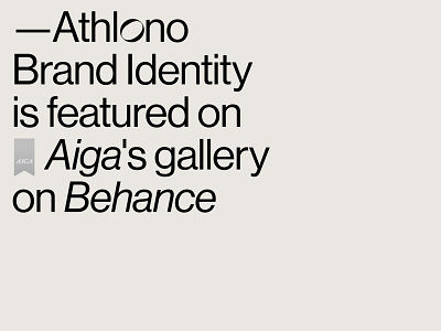 Athlono on AIGA's gallery