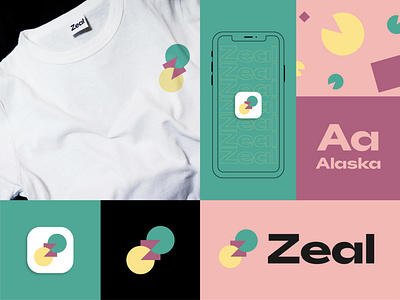 Zeal Branding app brand brand identity branding colors graphic design health logo logodesign mark mental health pattern psychology startup symbol