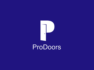 Prodoors Logo Design brand design door dribbble graphic graphicdesign logo logodesign logotype mark minimal trademark