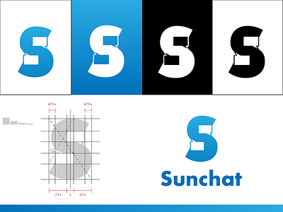 SunChat Logo Design chat design dribbble graphic graphicdesign inspiration inspire logo logodesign logotype symbol