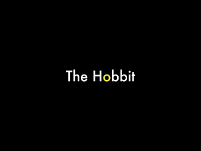 “The Hobbit” Minimal Logo Design. design dribbble film graphic graphicdesign logo logodesign logos logotype ring type