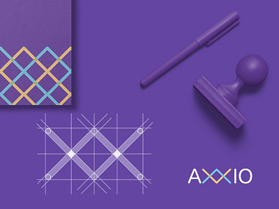 __Axxio Logo Design brand brandidentity design dribbble graphic graphicdesign logo logodesign logotype trademark violet