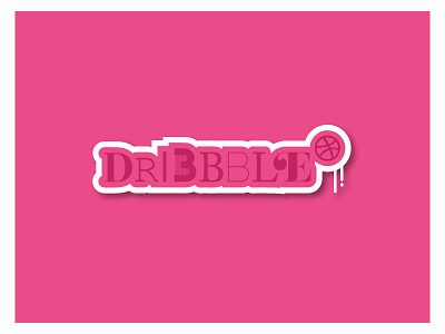 Dribbble Sticker design dribbble dribbbler graphic graphicdesign inspire logo logotype playoff sticker type typography