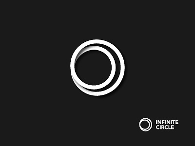 Monochrome Infinite Circle Symbol Design