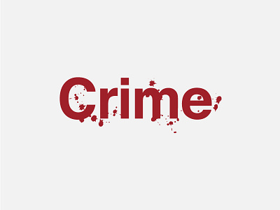 Crime Logotype brand branding design dribbble game graphic graphicdesign inspiration logo logodesign logotype trademark