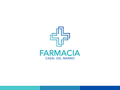 Farmacia–Casal Del Marmo Logo Design brand branding cross design dribbble graphic graphicdesign inspire logo logodesign logotype symbol