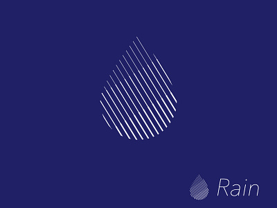 Rain Symbol Design brand brandidentity branding design dribbble graphic graphicdesign inspire logo logodesign rain symbol