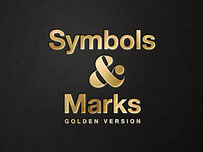 Symbols & Marks–Golden Version behance brand brandidentity branding design dribbble graphic graphicdesign inspire logo logodesign logotype