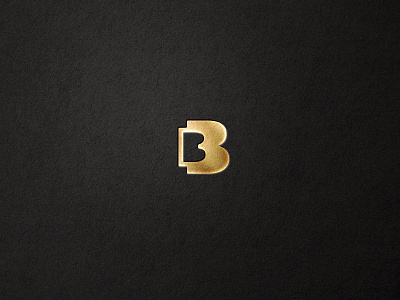 B from Symbols & Marks–Golden Version brand brandidentity branding design dribbble graphic graphicdesign inspire logo logodesign logotype symbol