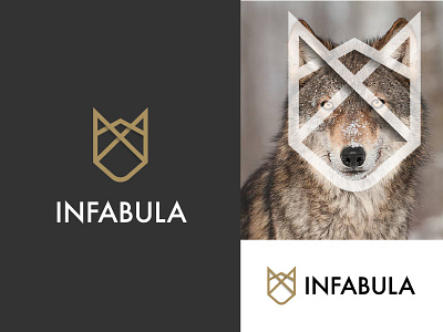 INFABULA Logo Proposal brand branding design dribbble graphic graphicdesign inspiration jewelry logo logodesign logotype wolf
