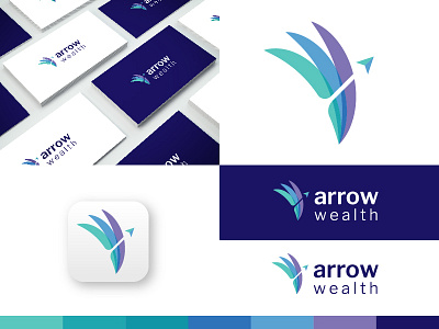 Arrow Wealth Logo Design archer brand branding business design dribbble graphic graphicdesign icon inspiration logo logodesign