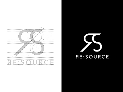 1st proposal for RE:SOURCE brand branding design dribbble graphic graphicdesign logo logodesign logos logotype marks monogram symbol trademark type