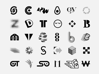 Best of 2018 (positive version) logofolio monogram minimal identity marks logos inspire trademark symbol inspiration brandidentity branding logotype brand logodesign logo dribbble graphicdesign graphic design