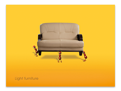 Furniture 3d design creative furniture poster