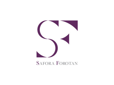 Logo Safora Forotan beauty cosmetic graphic design illustrator logo persian