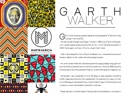 Garth Walker Spread graphic design magazine south african student