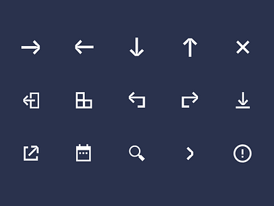 Interface Icons - ICRTouch design design system icon iconography ui web
