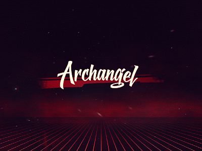 Archangel (80s Dark Synth Brand) 80s archangel dark dark synth miami red retro rgb synth synthwave vhs vintage