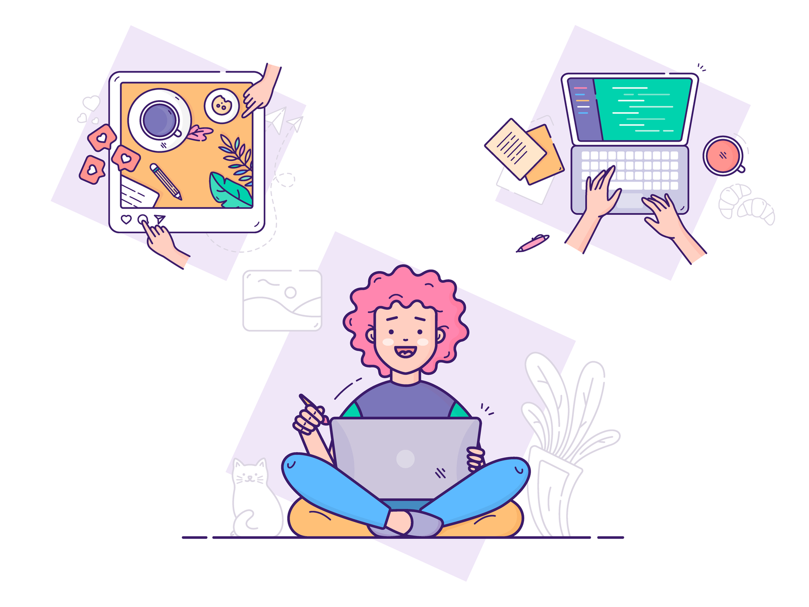 UI illustrations by Marta Konyk for ls.graphics