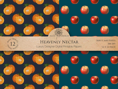 Heavenly Nectar Collection Seamless Patterns