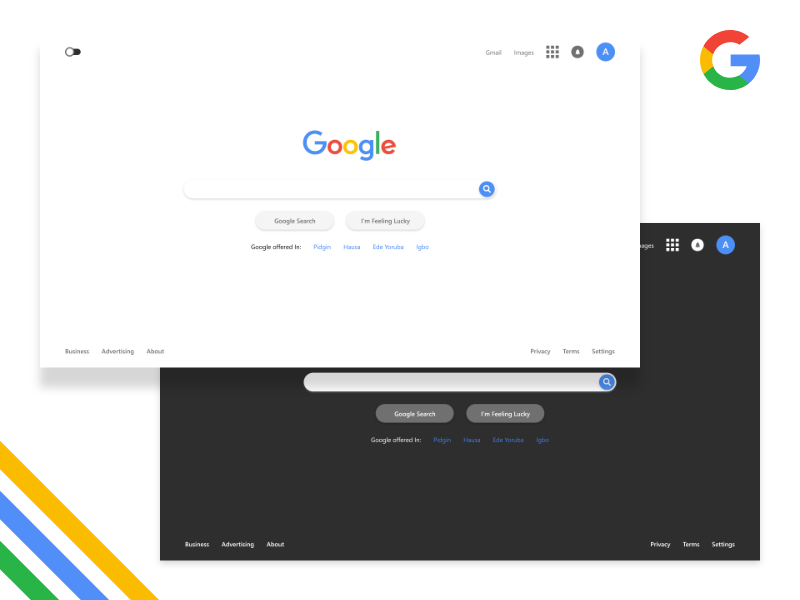 Google Homepage Redesign search homepage redesign ui design design uiux ux ui google