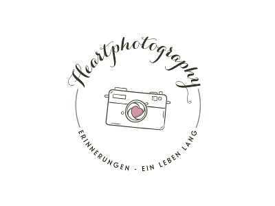 Photopgraphy logo badge logo design heart logo logo photographer logo typography vector