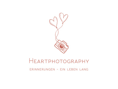 Heartphoto 2 design heart logo logo photo camera photographer logo typography vector