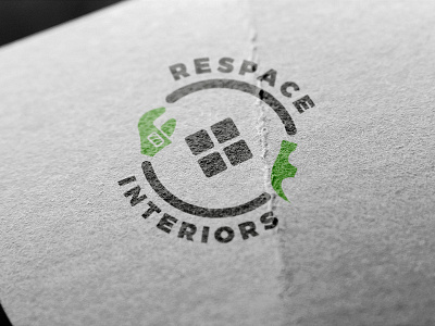 Interior company architechture branding hammerhead interior design logo vector window logo