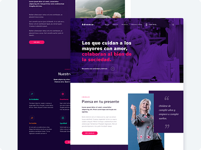 Advance Meetups accessibility design minimal ui web design website