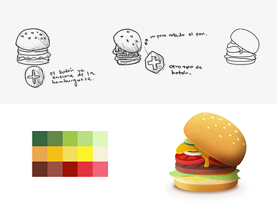 Burger Customization Illustration app icon burger customization illustration