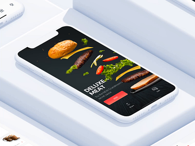 Burger customization animation app burger burger menu customization delivery mobile animation mobile app motion