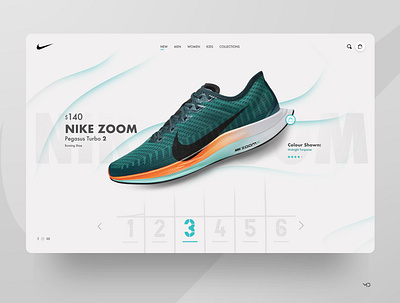 NIKE design flat graphic icon nike nike shoes typography ui web webdesign website