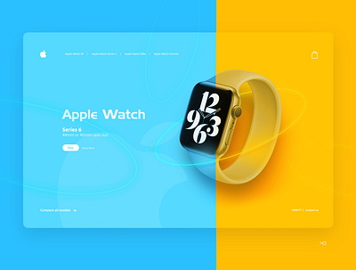 Apple Watch branding design flat graphic minimal typography ui web webdesign website