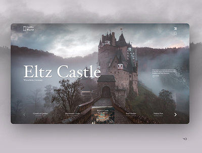 Castles in the world castle design designer history logo ui web webdesign