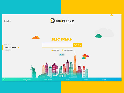 DubaiHost logo web webdesign