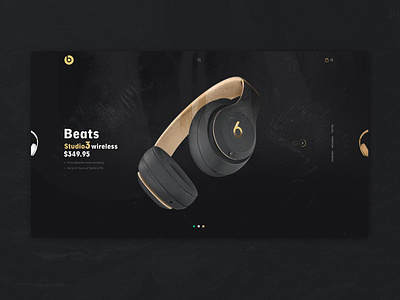 Beats Electronics website Concept branding graphic icon illustration typography ui ux web webdesign